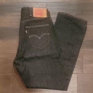 Levi's 501 Men's Dark Gray Straight Jeans